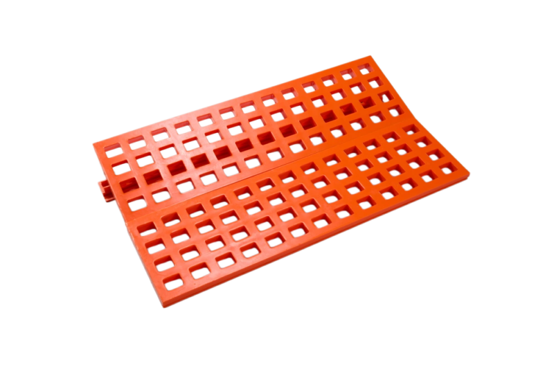 vertical rail mounted polyurethane anti clogging screen mesh